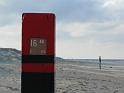 70 bij deze paal het strand af
